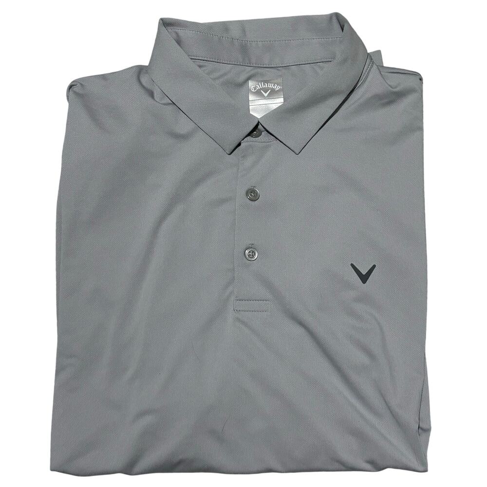 LOT OF 3 - Callaway Opti-Dri Performance Golf Polo Men’s 2XL Black Blue Gray EUC - Picture 4 of 7